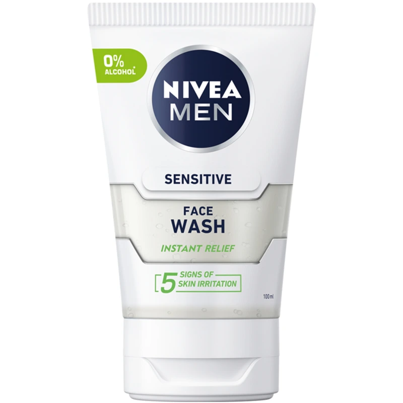 Nivea Men Sensitive Face Wash 100 ml - Ansiktsrengöring för män