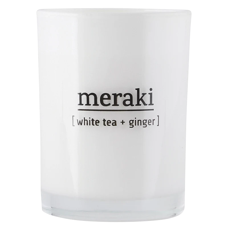 Meraki Doftljus, White Tea & Ginger 220 g - Doftljus