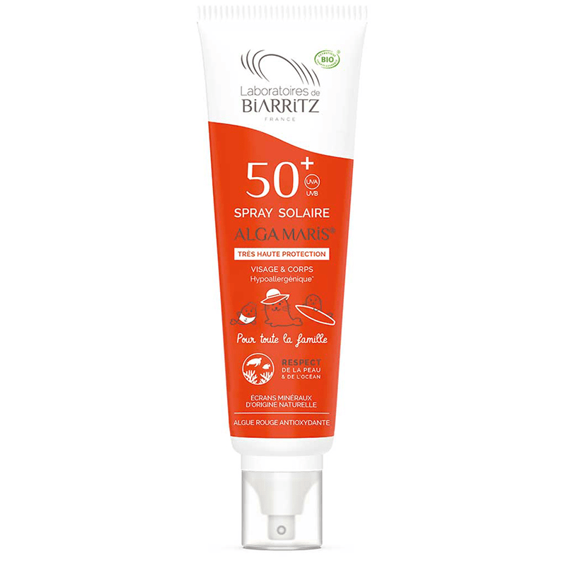 Laboratoires de Biarritz Alga Maris Sunscreen Spray SPF50+ Family Size 150 ml - Solskydd ansikte