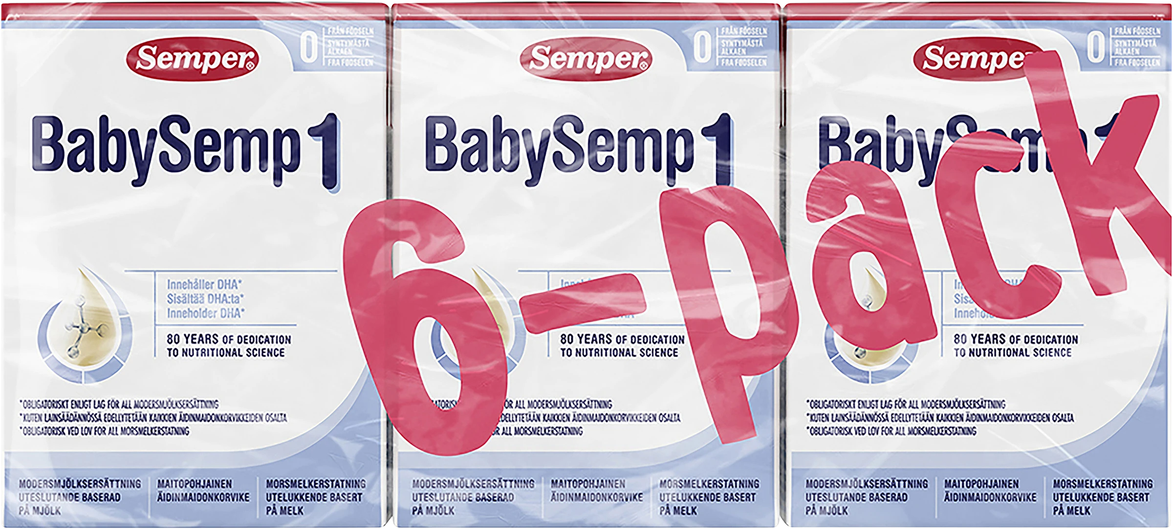 Semper BabySemp 1 Drickfärdig Modersmjölksersättning 6-pack - Mjölkersättning nyfödd