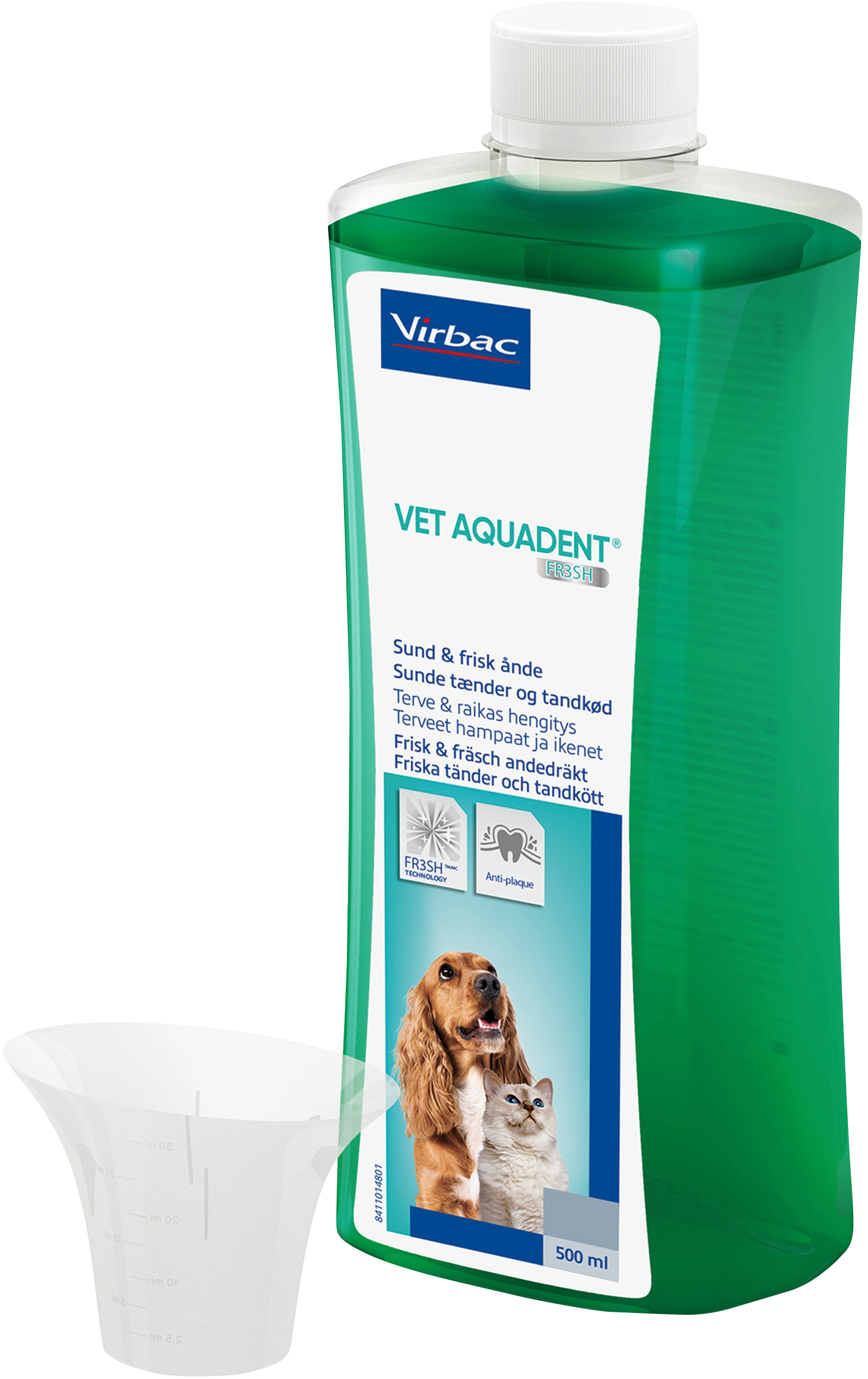 Virbac Vet Aquadent 500 ml - Dålig andedräkt hund
