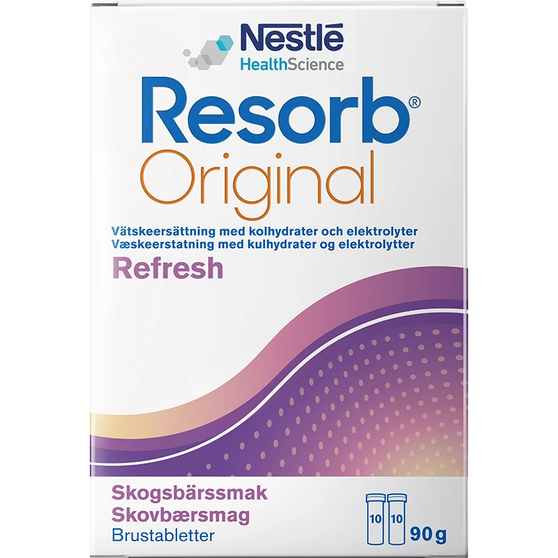 Resorb Original Skogsbär 20 brustabletter - Vätskeersättning