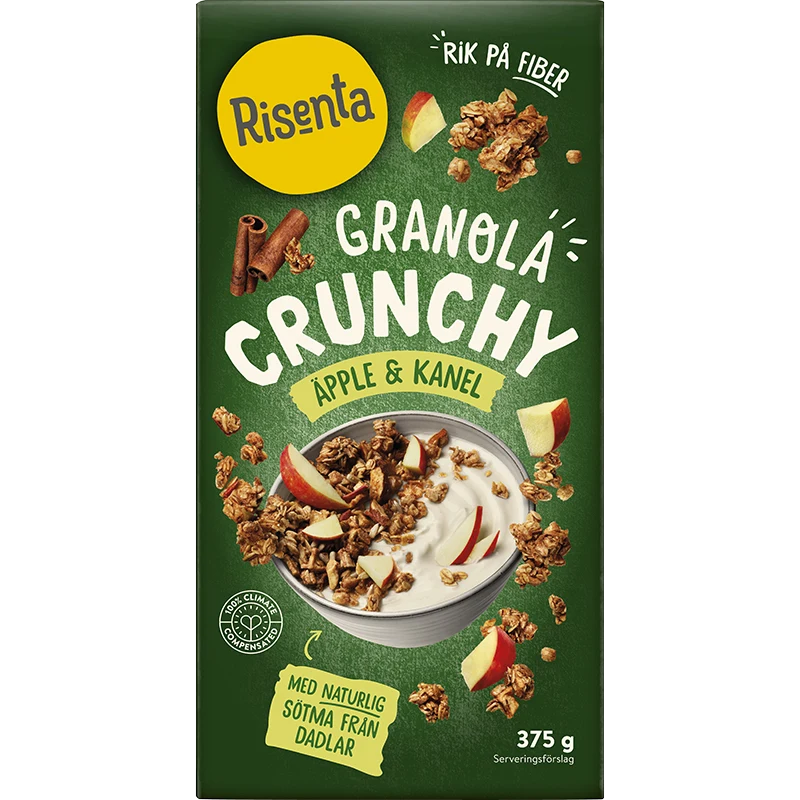 Risenta Granola Äpple Kanel 375 g - Granola