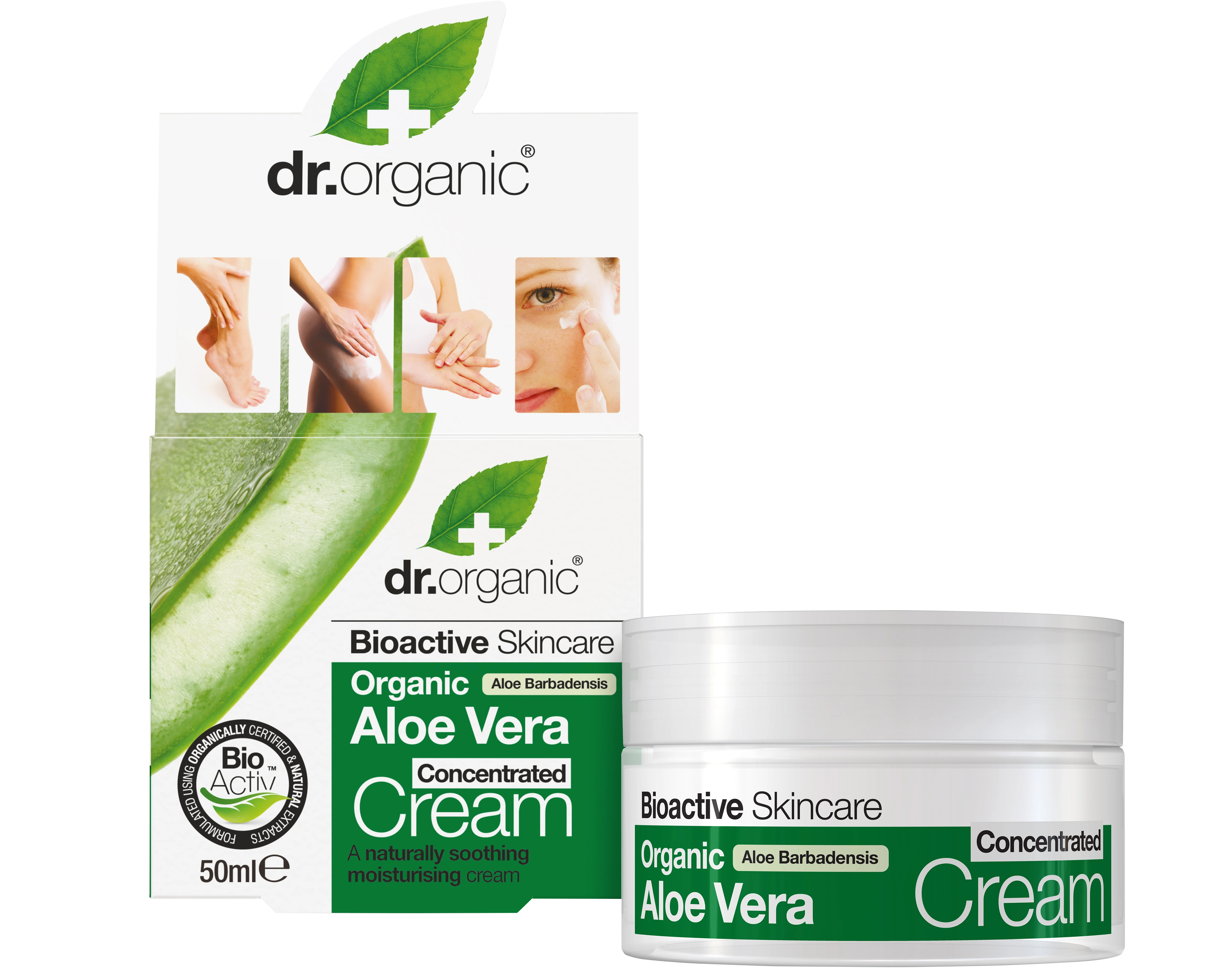 Dr. Organic Aloe Vera Rich Restorative Cream 50 ml - Hudkräm & bodylotion