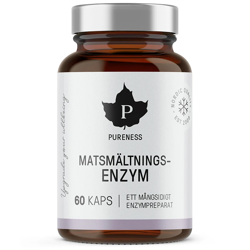 Pureness Matsmältningsenzym 60 kapslar - Matsmältning & enzymer