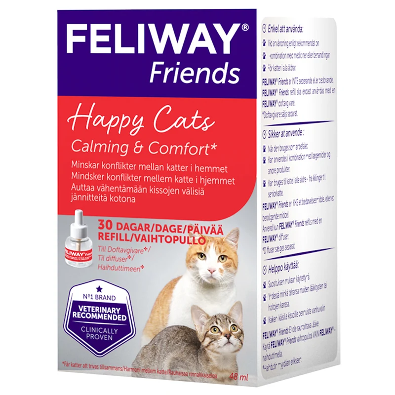 Feliway Friends Refill 48 ml - Rädsla & oro hos katt