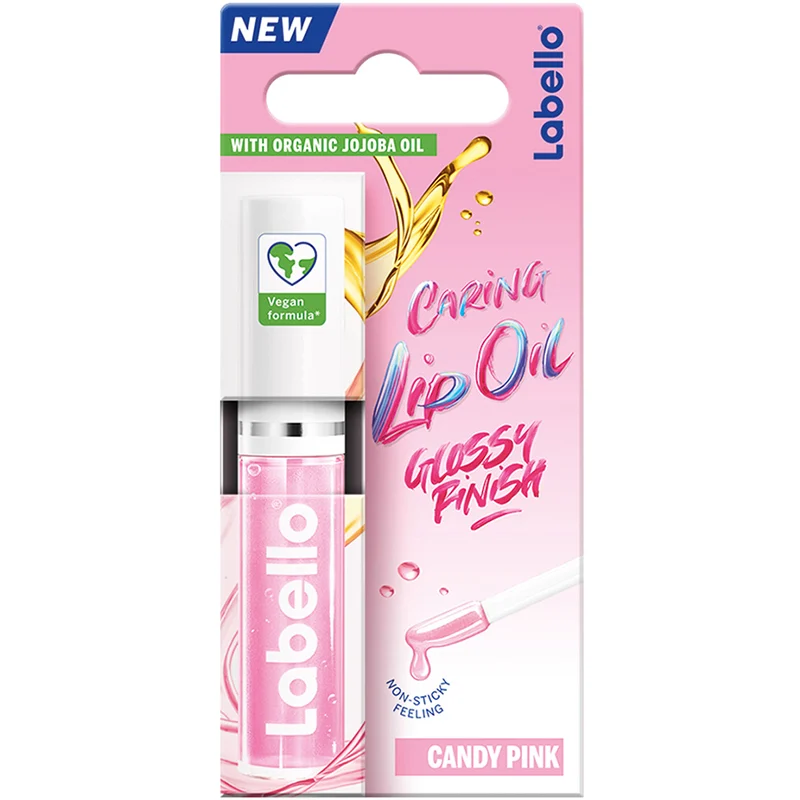 Labello Lip Oil 5,5 ml Candy Pink - Läppbalsam med färg