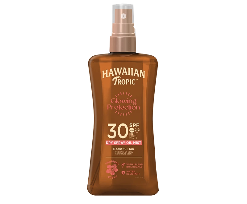 Hawaiian Tropic Glowing Protection Dry Oil Spray SPF30 200 ml - Solskydd kropp