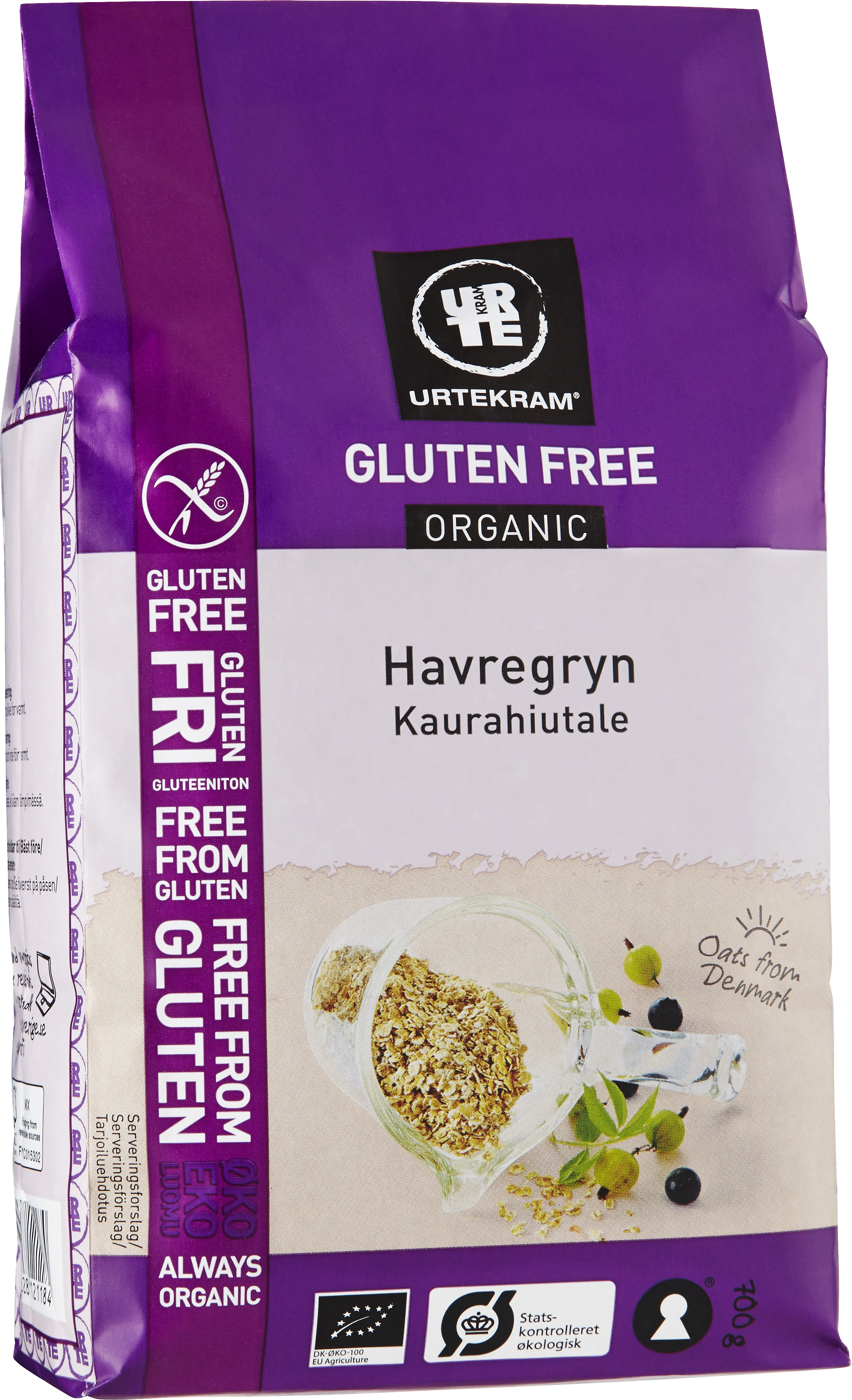 Urtekram glutenfria HAVREGRYN Eko 700 g - Müsli, flingor & gryn