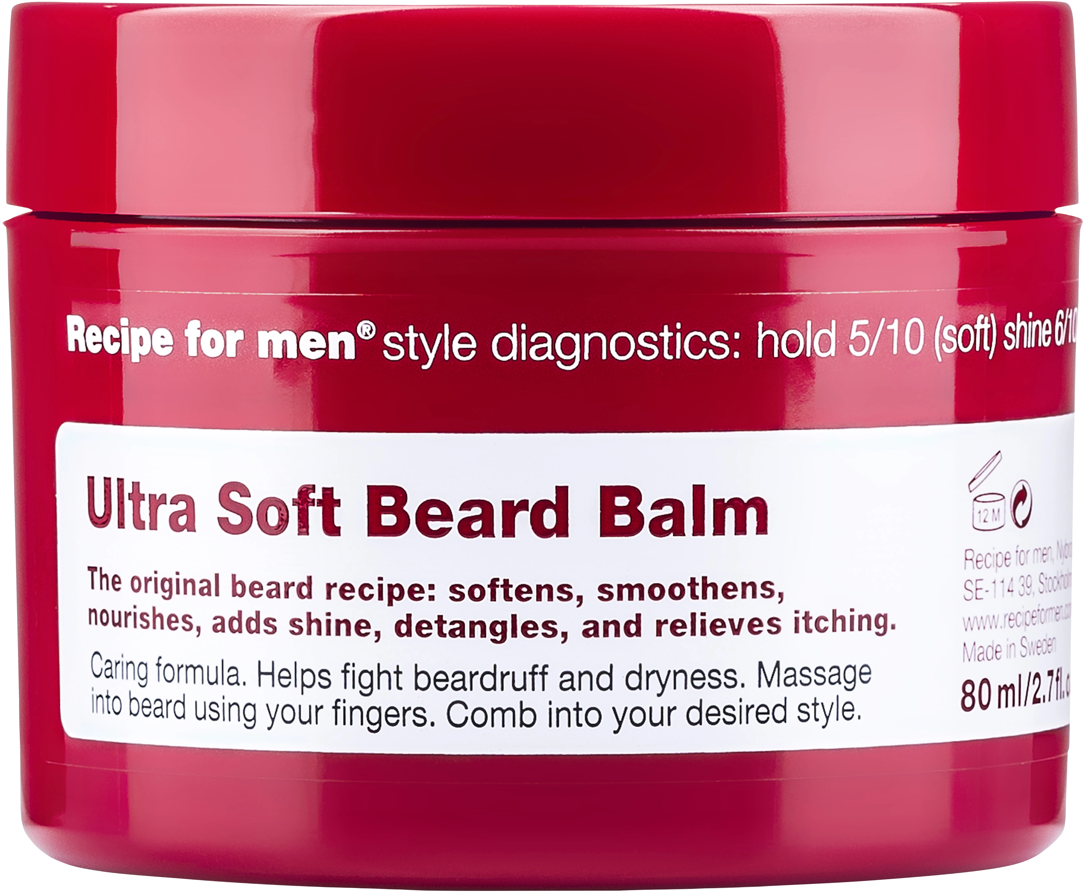 Recipe for Men Beard Balm 80 ml - Skäggolja & mustaschvax
