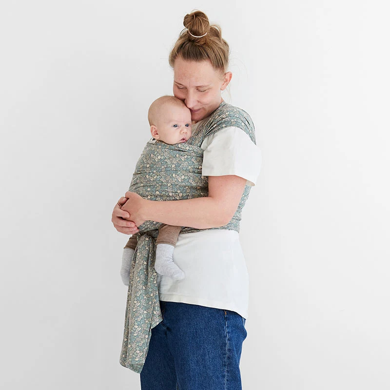 Coracor Bärsjal Tinyflower Green - Bärsjalar för nyfödda