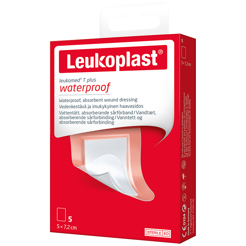 Leukoplast Leukomed T Plus 5 x 7,2 cm 5 st - Vattentäta plåster