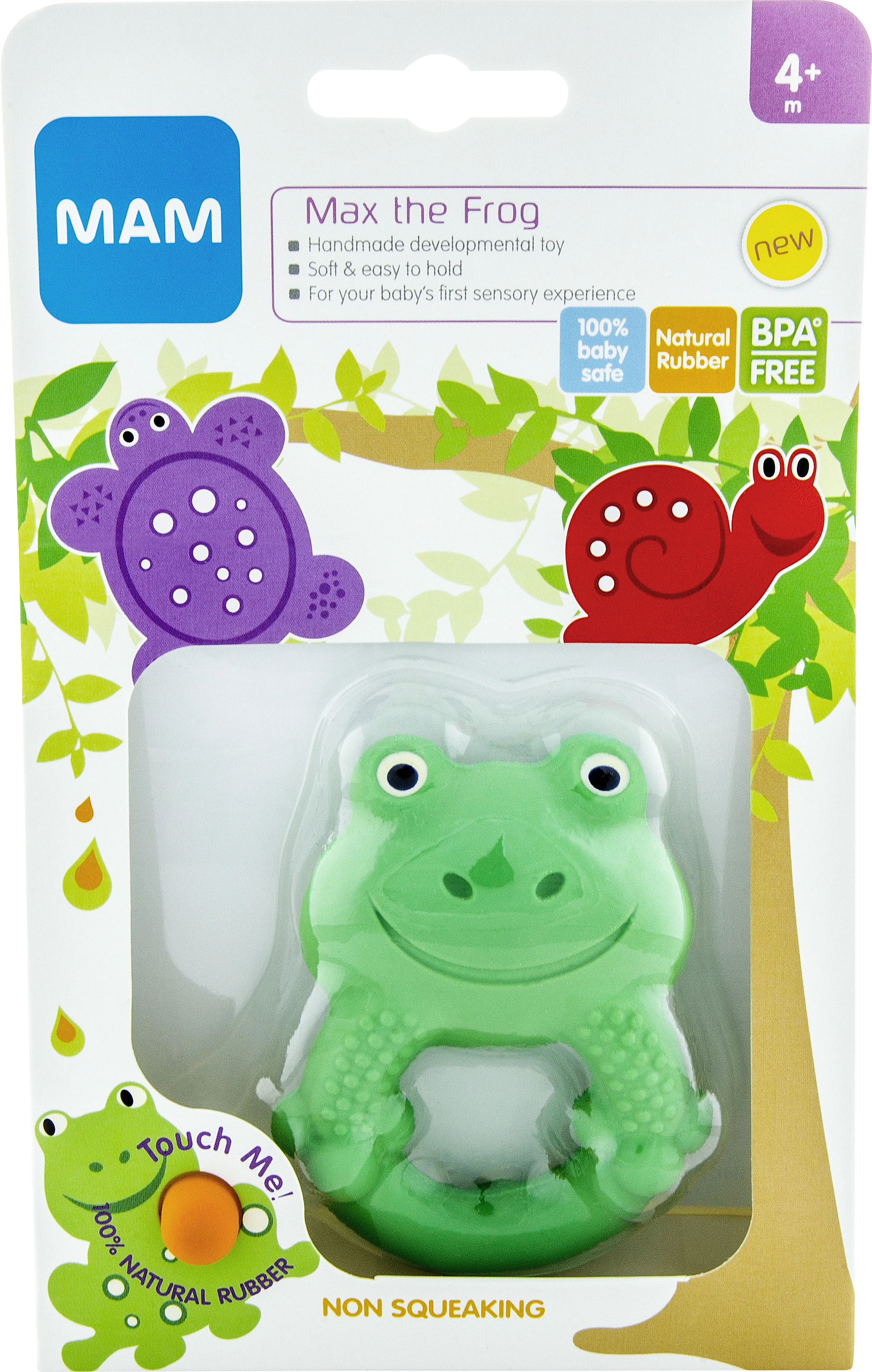 MAM Friends, Max the Frog bitring 4 mån+ - Bitringar & Bitleksaker