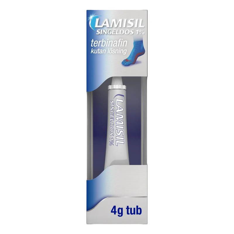 Lamisil singeldos kutan lösning 1% 4 g - Fotsvamp