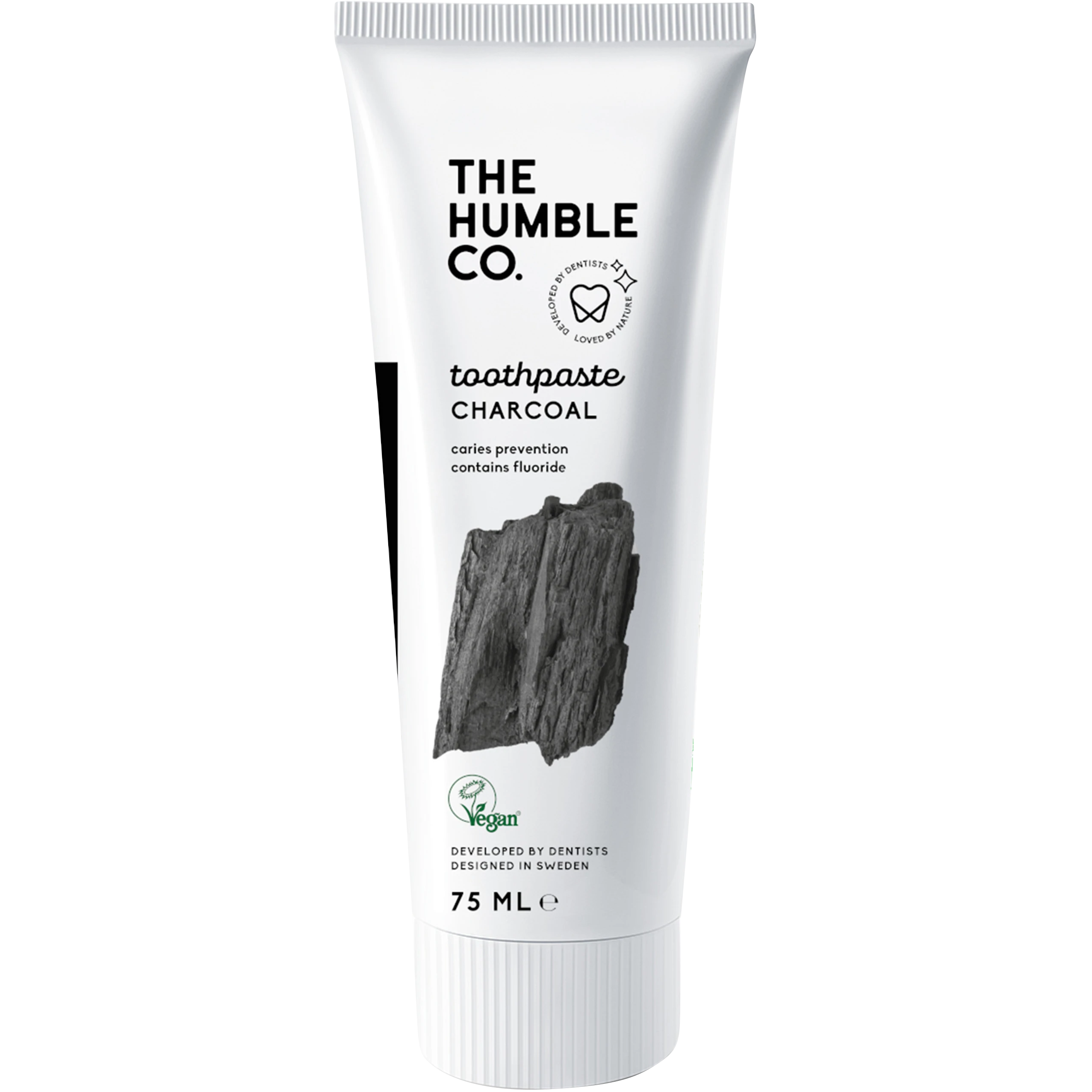 Humble Natural Toothpaste Charcoal 75 ml - Kariesförebyggande