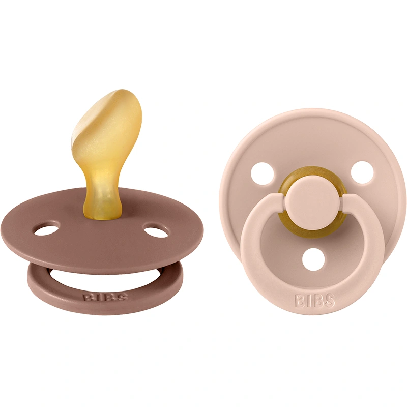 BIBS Colour Latex Anatomical Blush/Woodchuck 2-pack Size 2 - Nappar