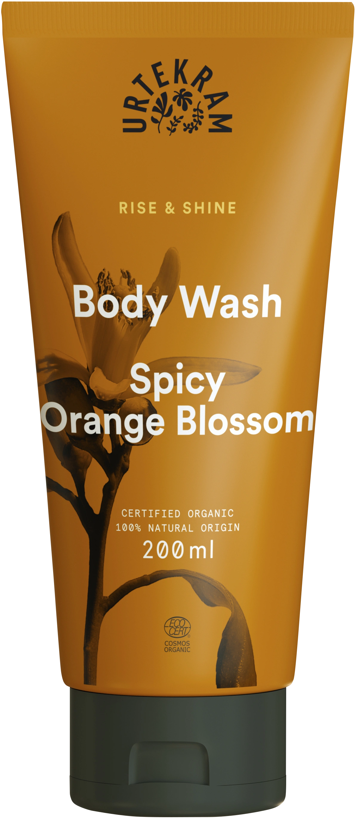 Urtekram Rise & Shine Spicy Orange Blossom Body Wash 200 ml - Duschkräm & duschtvål