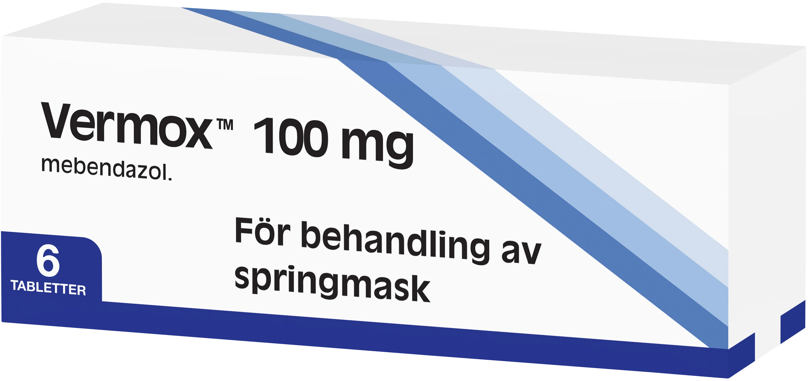 Vermox Tablett 100 mg, 6 tabletter - Springmask