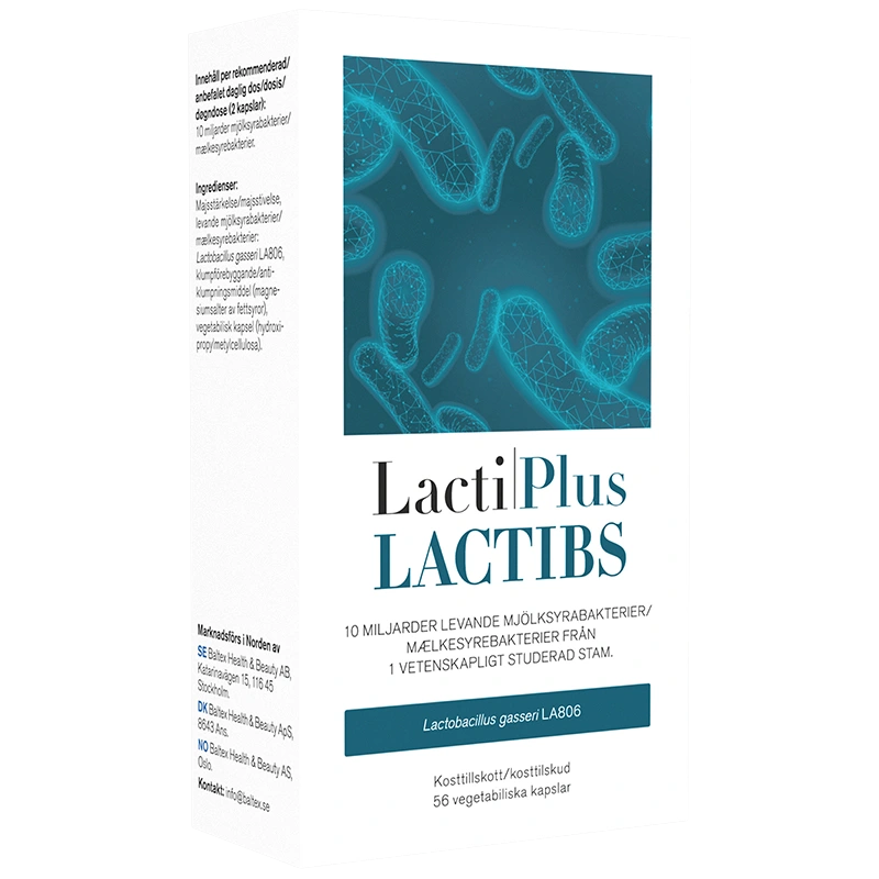 LactiPlus Lactibs 56 kapslar - Mjölksyrabakterier