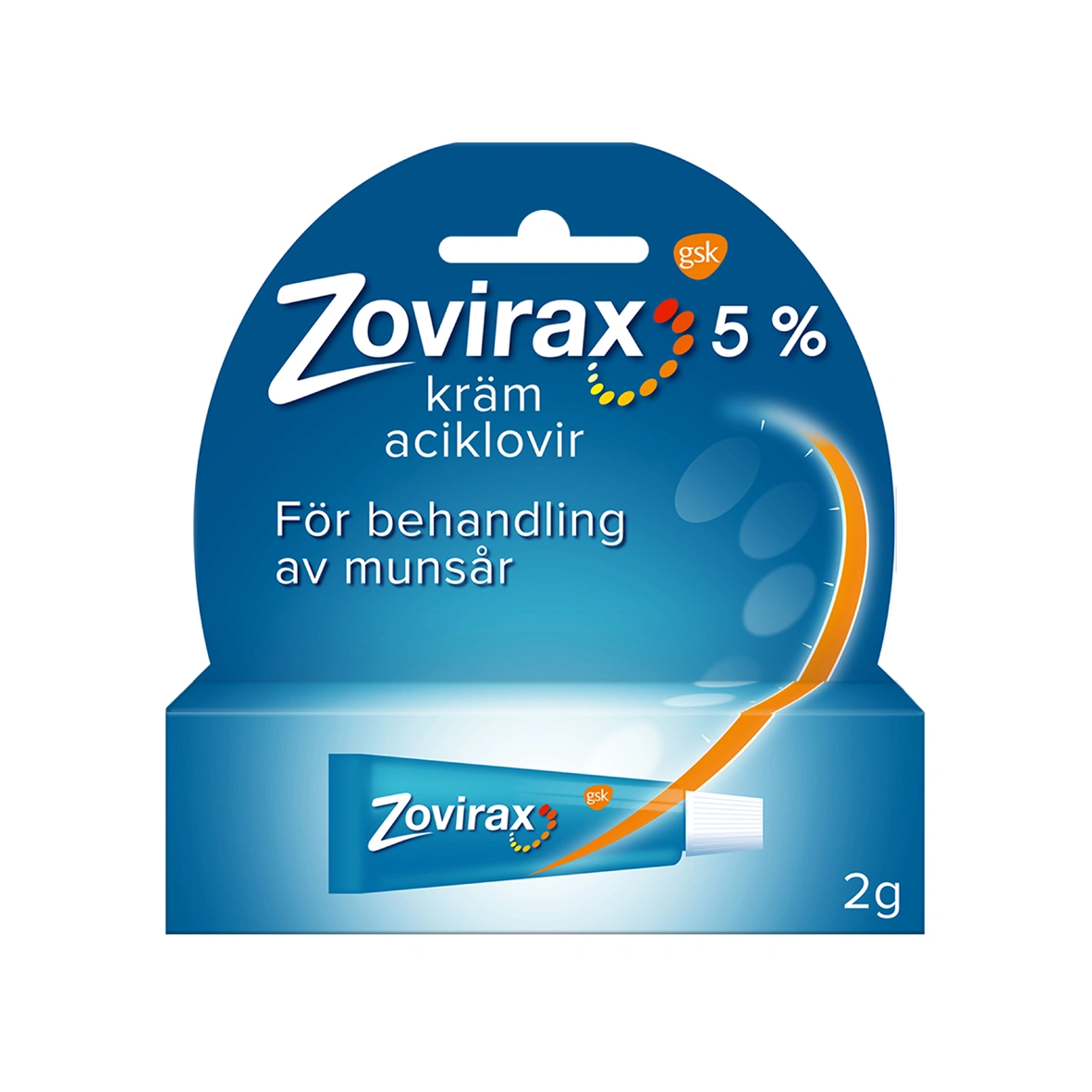 Zovirax kräm 5% tub 2 g - Munsår