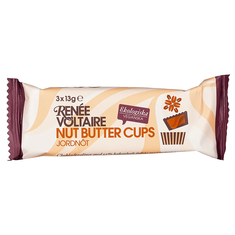 Renée Voltaire Nut Butter Cups Jordnöt 39 g - Choklad & godis
