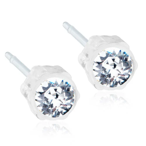 Blomdahl Örhängen Crystal 4 mm - Örhängen