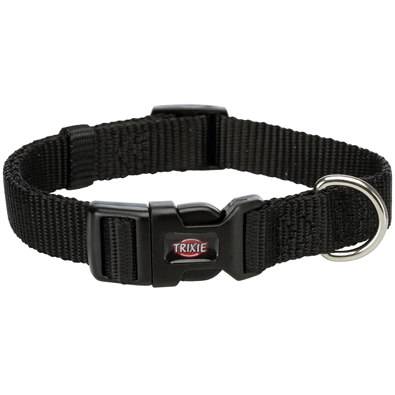 Trixie Premium Halsband Svart S (25-40 cm) - Hundhalsband