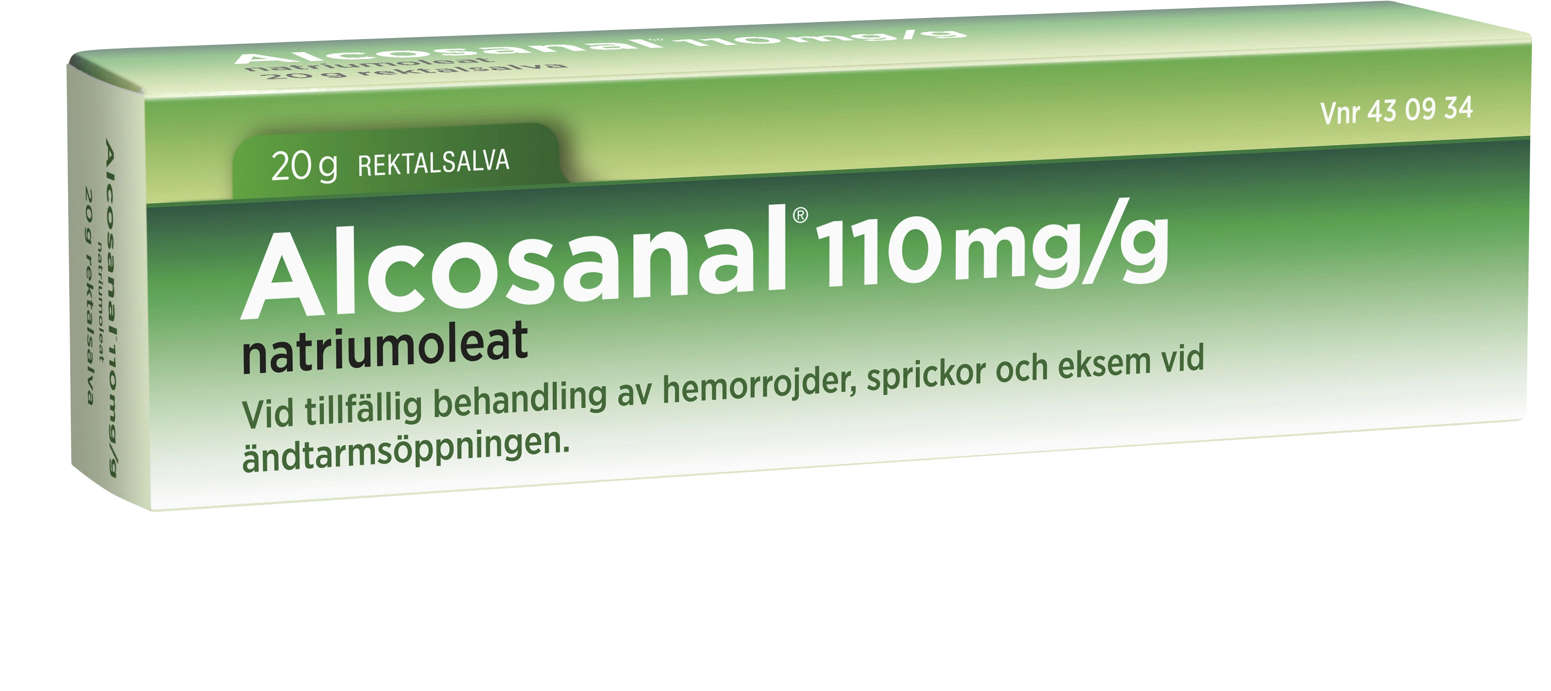 Alcosanal Rektalsalva 110 mg/g 20 g - Hemorrojder