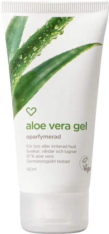 Hjärtats Aloe Vera gel Oparfymerad 60 ml - Efter bett & stick