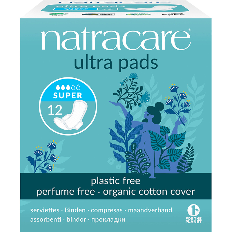 Natracare Binda Ultra Super med vingar Eko 12 st - Bindor
