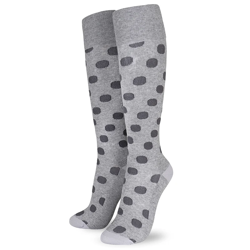 Life Wear Stödstrumpa Mönstrad Grey Dots 40-42 - Stödstrumpor