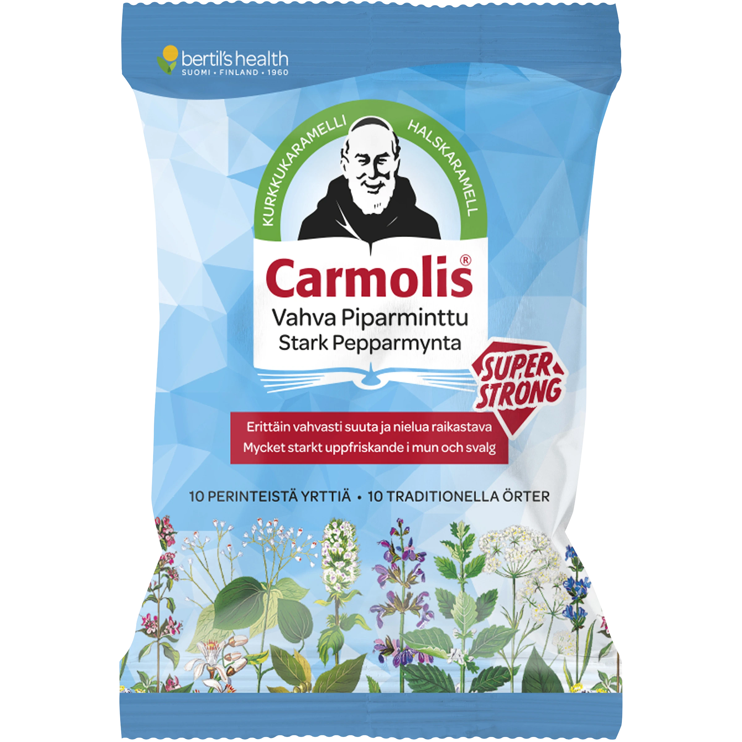 Carmolis Halskaramell Stark Pepparmynta 75 g - Halstabletter