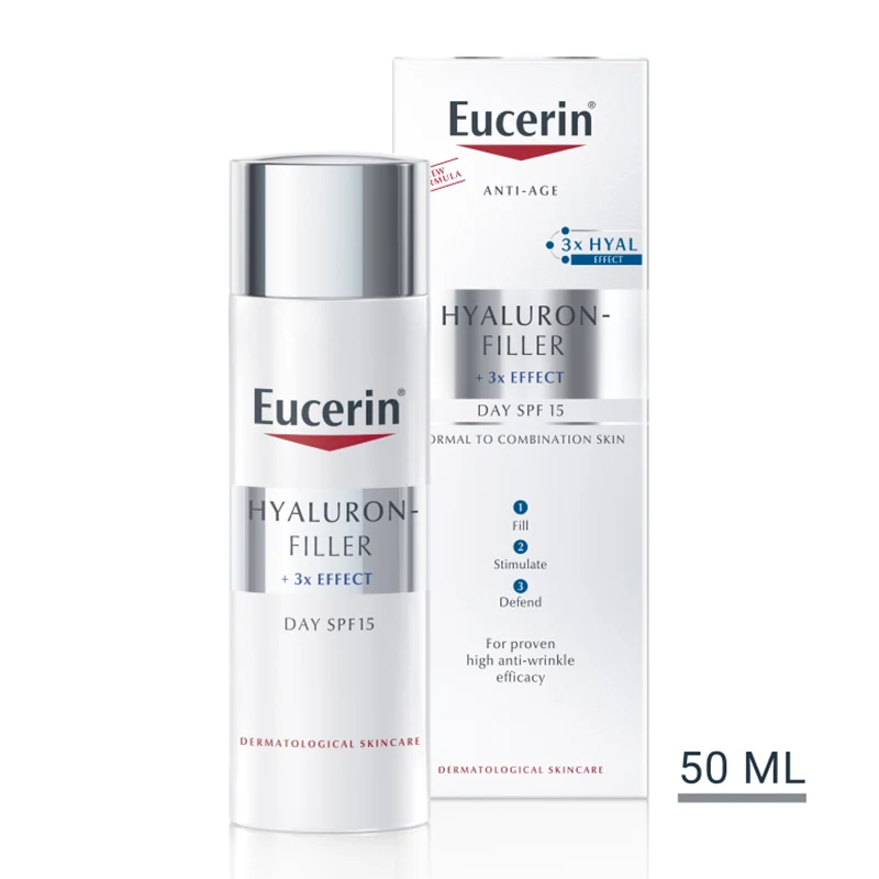 Eucerin Hyaluron-Filler Day Cream Normal/Combination Skin SPF15 50 ml - Ansiktskräm - dagkräm