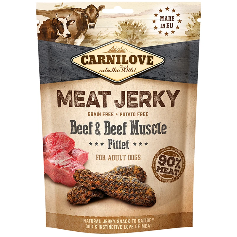 Carnilove Jerky Beef & Beef Muscle Fillet 100 g - Hundgodis