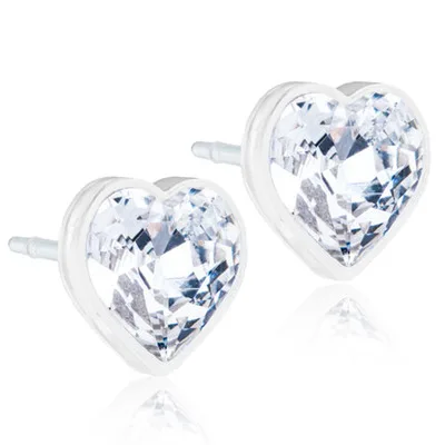 Blomdahl Örhängen Heart Crystal 6 mm - Örhängen