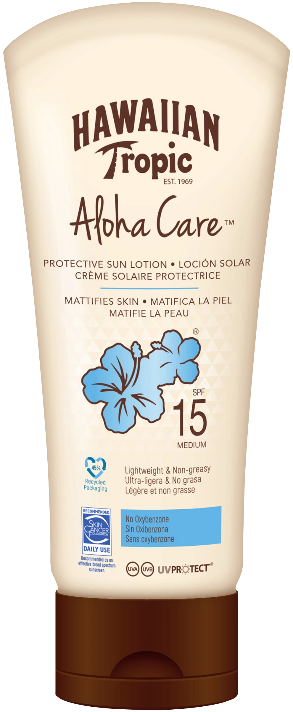 Hawaiian Tropic Aloha Care SPF15 180 ml - Solskydd kropp