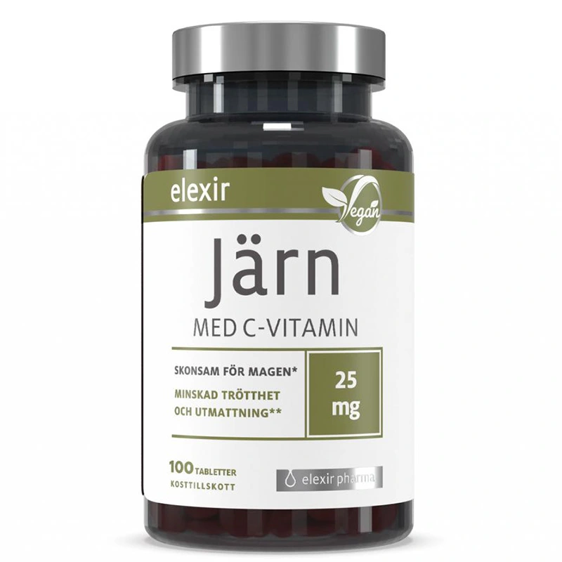 Elexir Järn med C-vitamin 100 tabletter - Järn