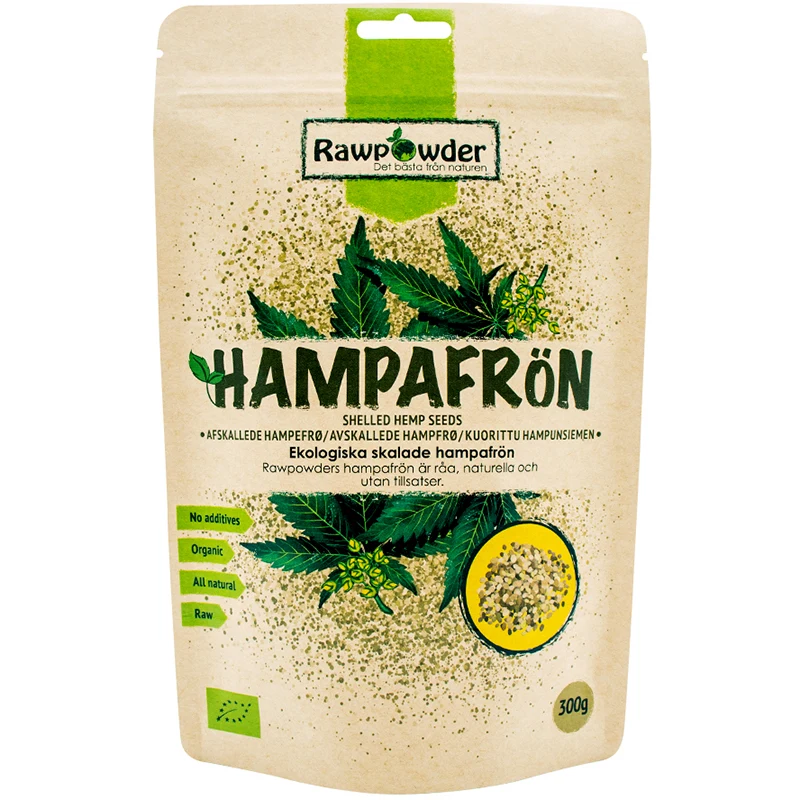 Rawpowder Skalade Hampafrön 300 g - Müsli, flingor & gryn