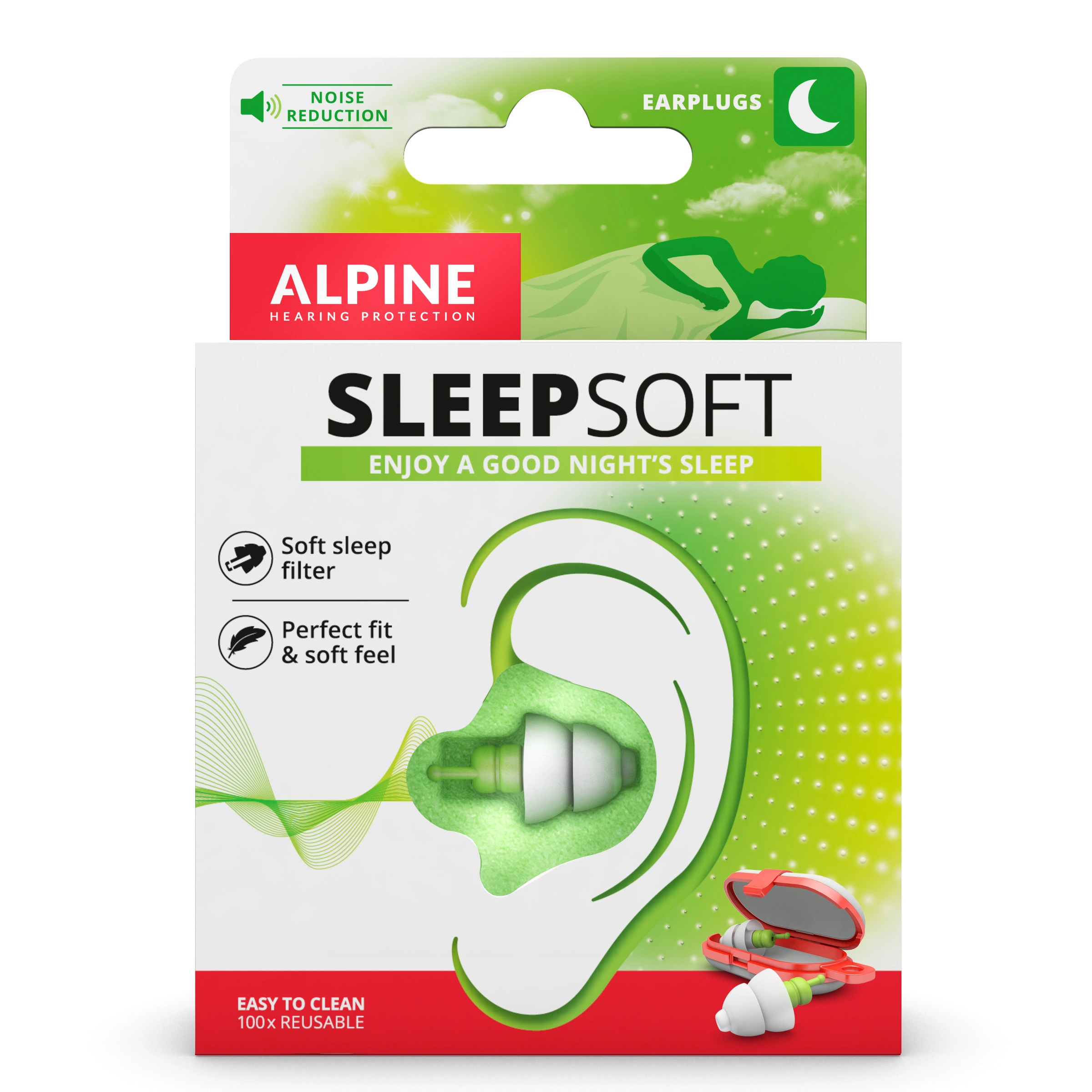 Alpine SleepSoft Earplugs 1 par - Öronproppar att sova med