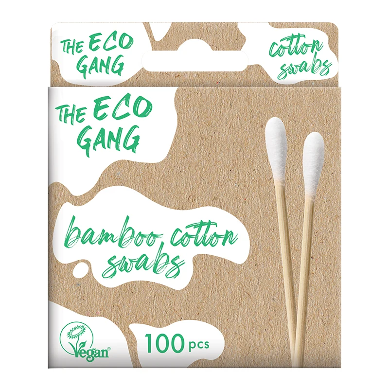 The Eco Gang Cotton Swabs White 100 st - Bomullspads