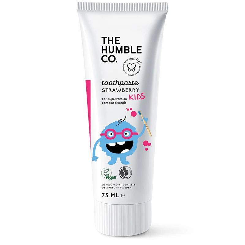 Humble Natural Toothpaste Kids Strawberry 75 ml - Tandkräm för barn