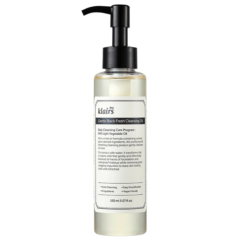Klairs Gentle Black Fresh Cleansing Oil 150 ml - Ansiktsrengöring