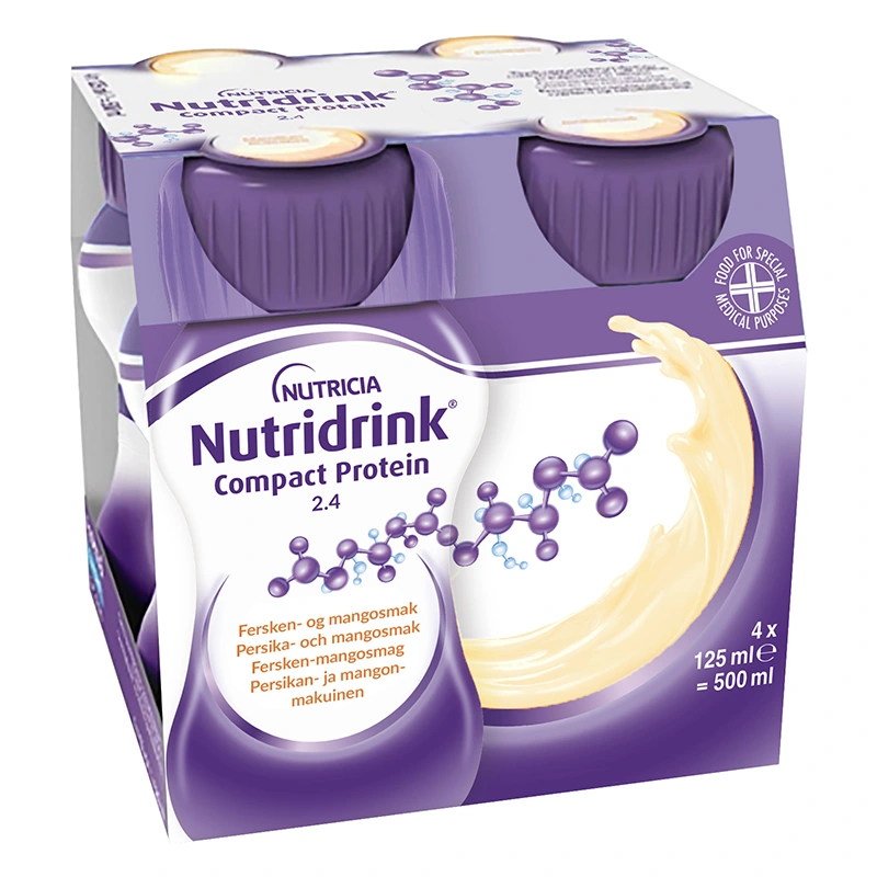 Nutridrink Compact Protein Persika & Mango 4x125 ml - Näringsdrycker
