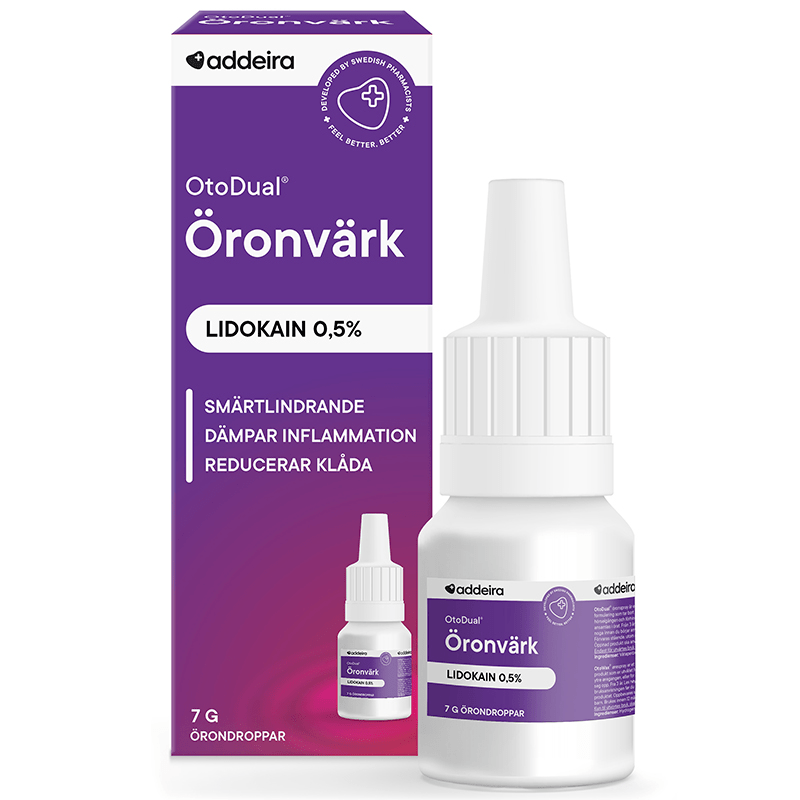 Addeira OtoDual Örondroppar 7 g - Lock för örat