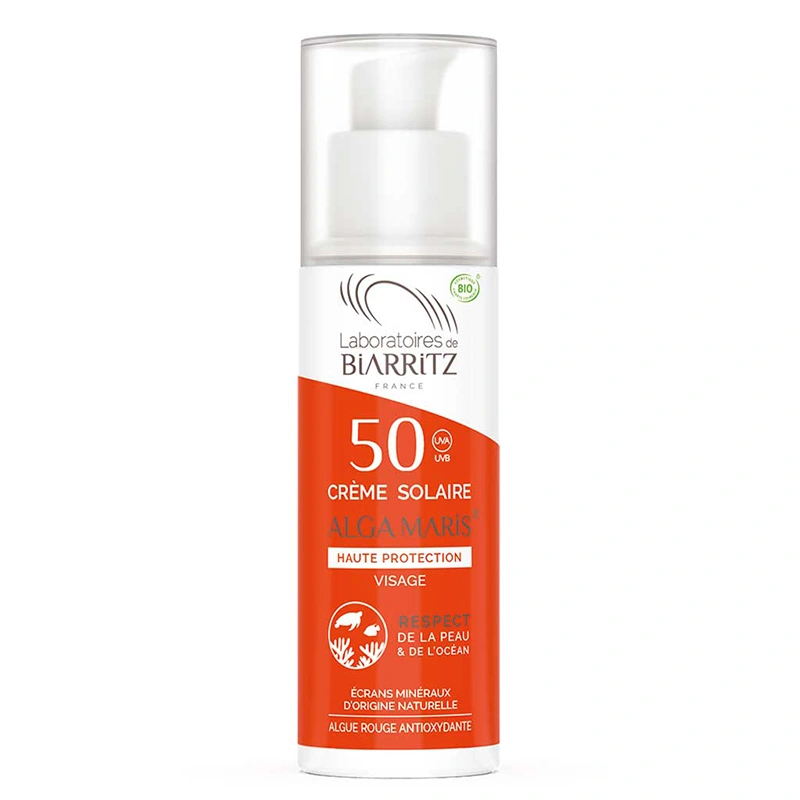 Laboratoires de Biarritz Alga Maris Face Sunscreen SPF50 50 ml - Solskydd ansikte