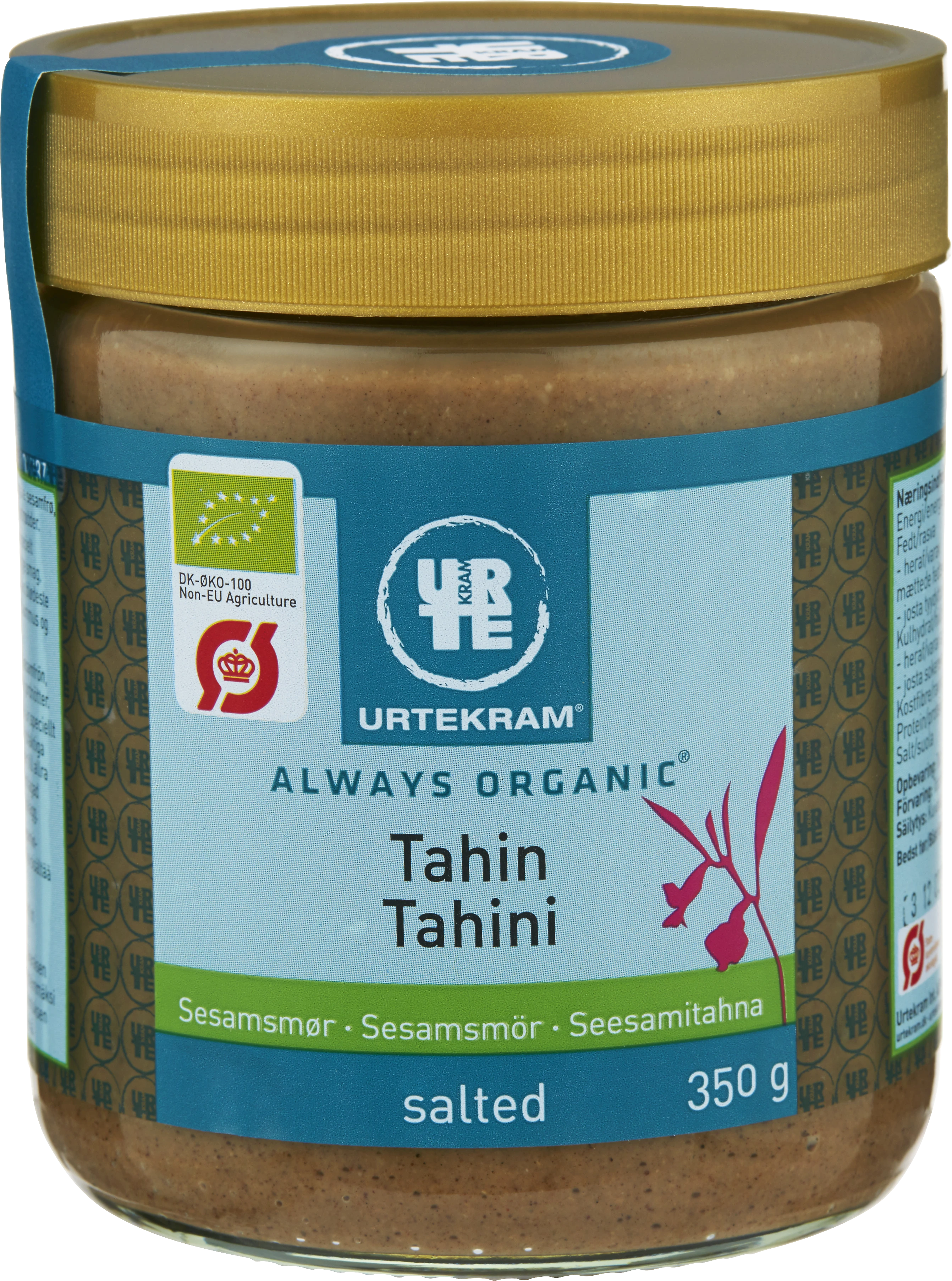 Urtekram Tahini Sesamsmör med Salt Eko 350 g - Smaksättning & sötning