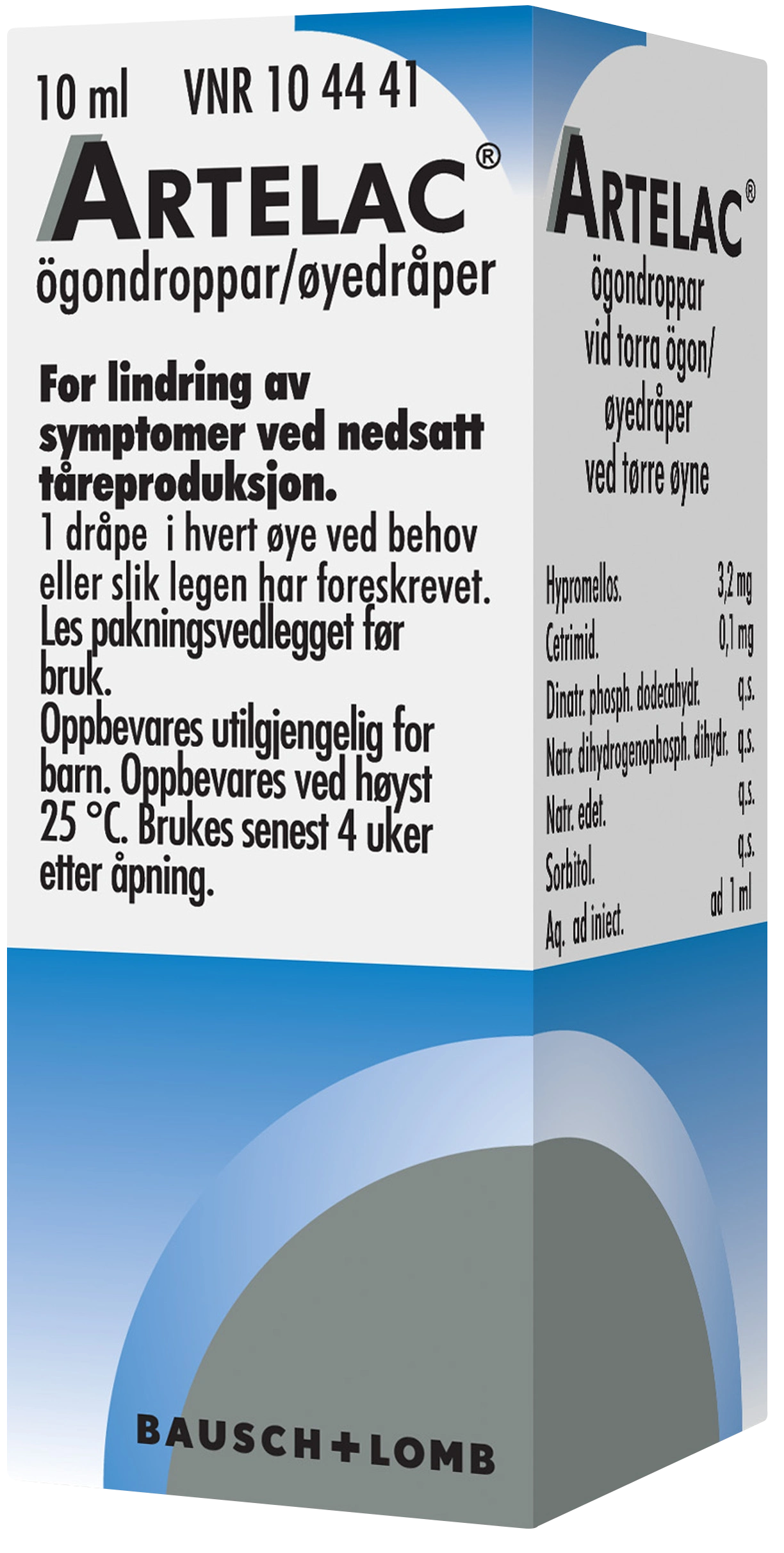 Artelac ögondroppar lösning 10 ml - Ögondroppar för torra ögon