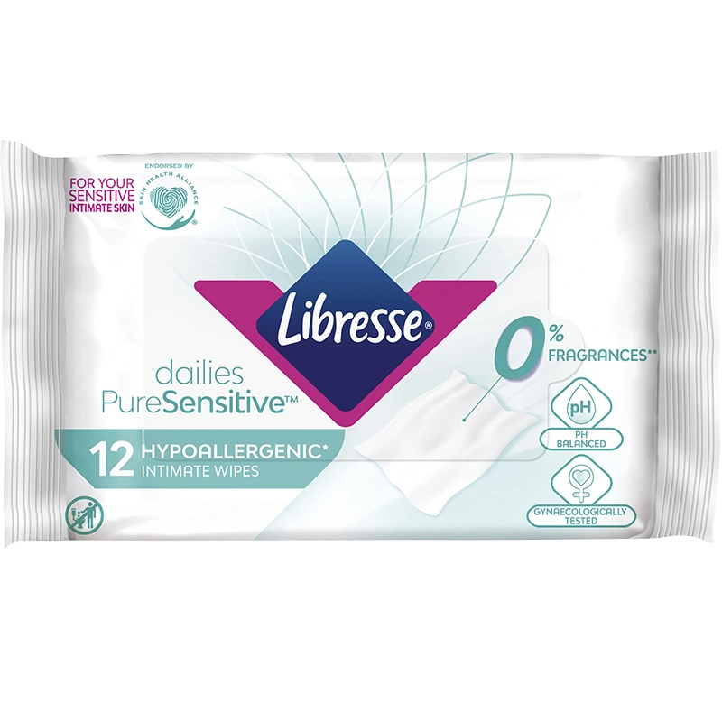Libresse Intimservetter med Aloe Vera 12 st - Intimservetter