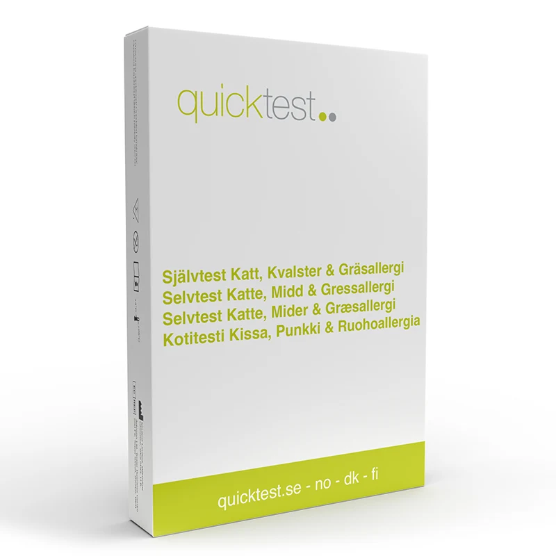 Quicktest Katt-, Kvalster- & Gräsallergitest 1-pack - Övriga självtester