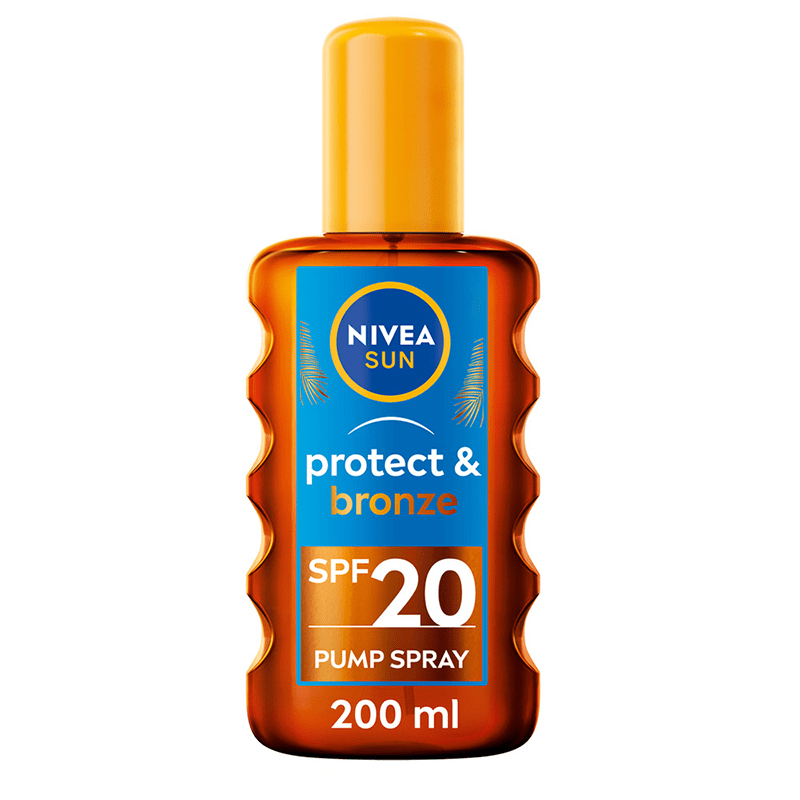 Nivea Sun Protect & Bronze Oil Spray SPF20 200 ml - Solskydd kropp